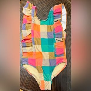 Pink Chicken Plaid 2T Swimsuit